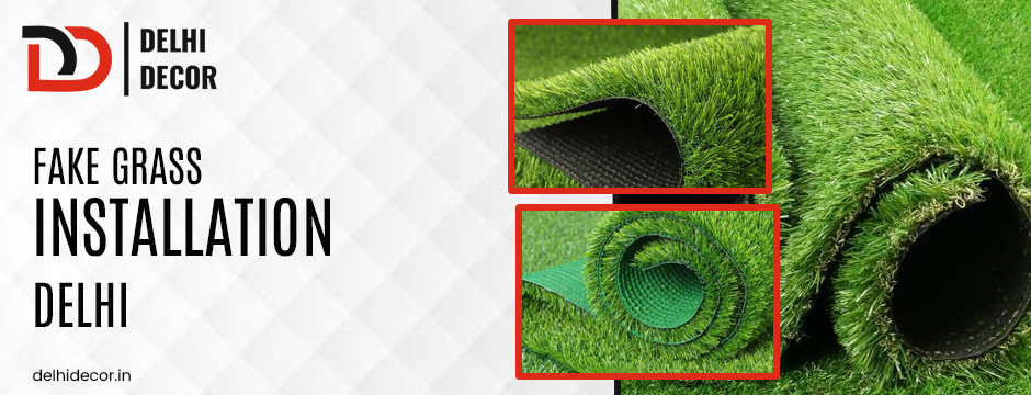 fake grass installation Delhi 